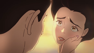 A still from the animated short 'I think of you (dying)' ad spot from Life360.