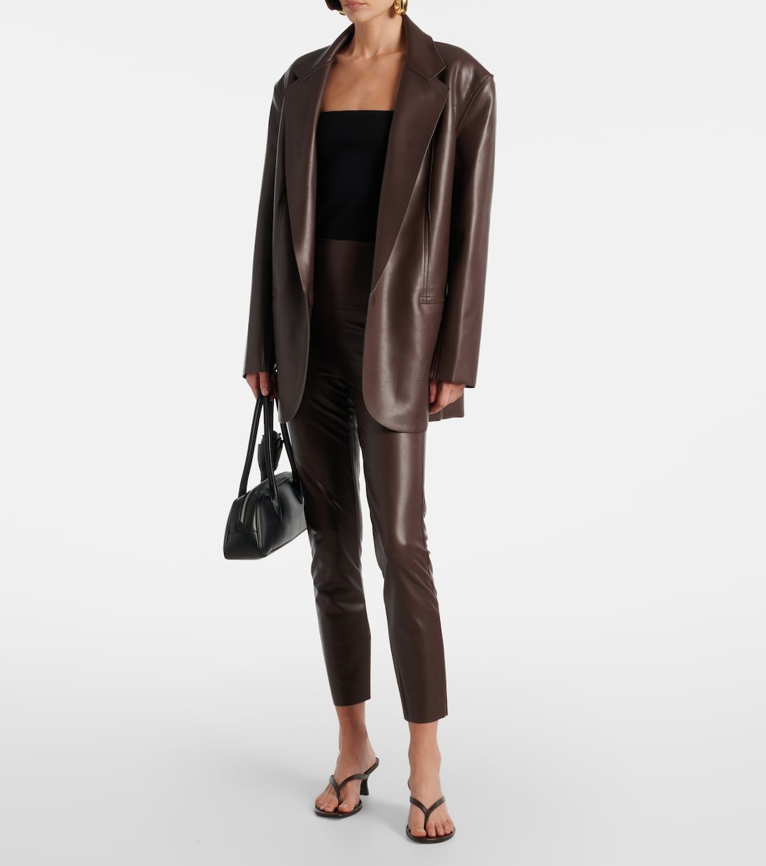 High-Rise Faux Leather Leggings