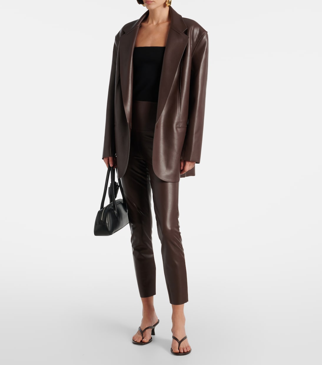 High-Rise Faux Leather Leggings