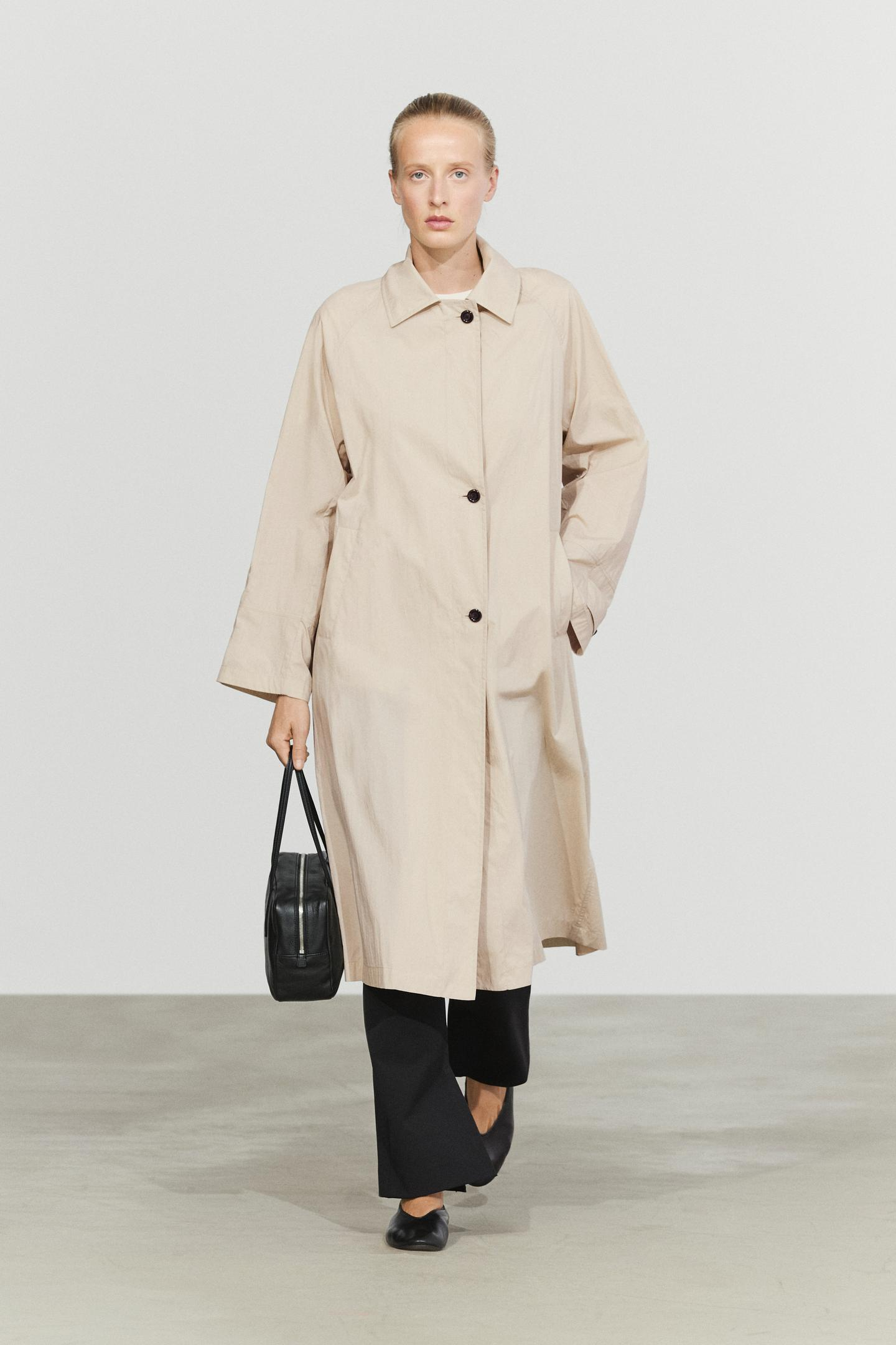 Massimo Dutti Long flowing trench coat