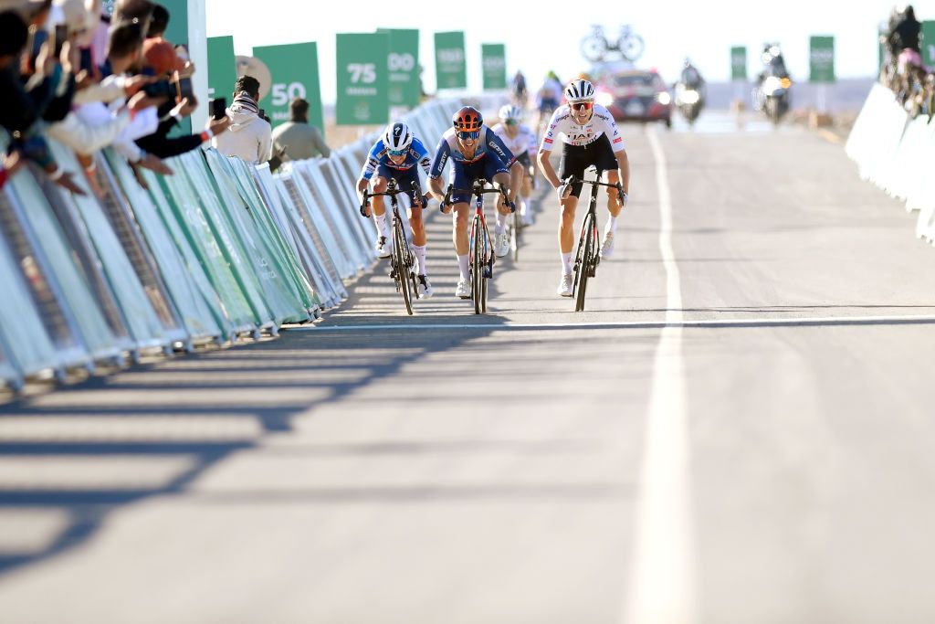 Simon Yates went early in the decisive AlUla Tour sprint