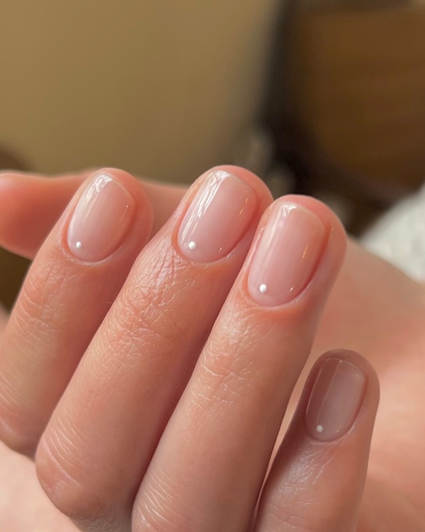 An image of a wedding nail design.