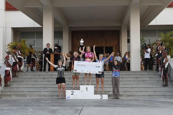 Women's podium at the 2011 Tour de Timor