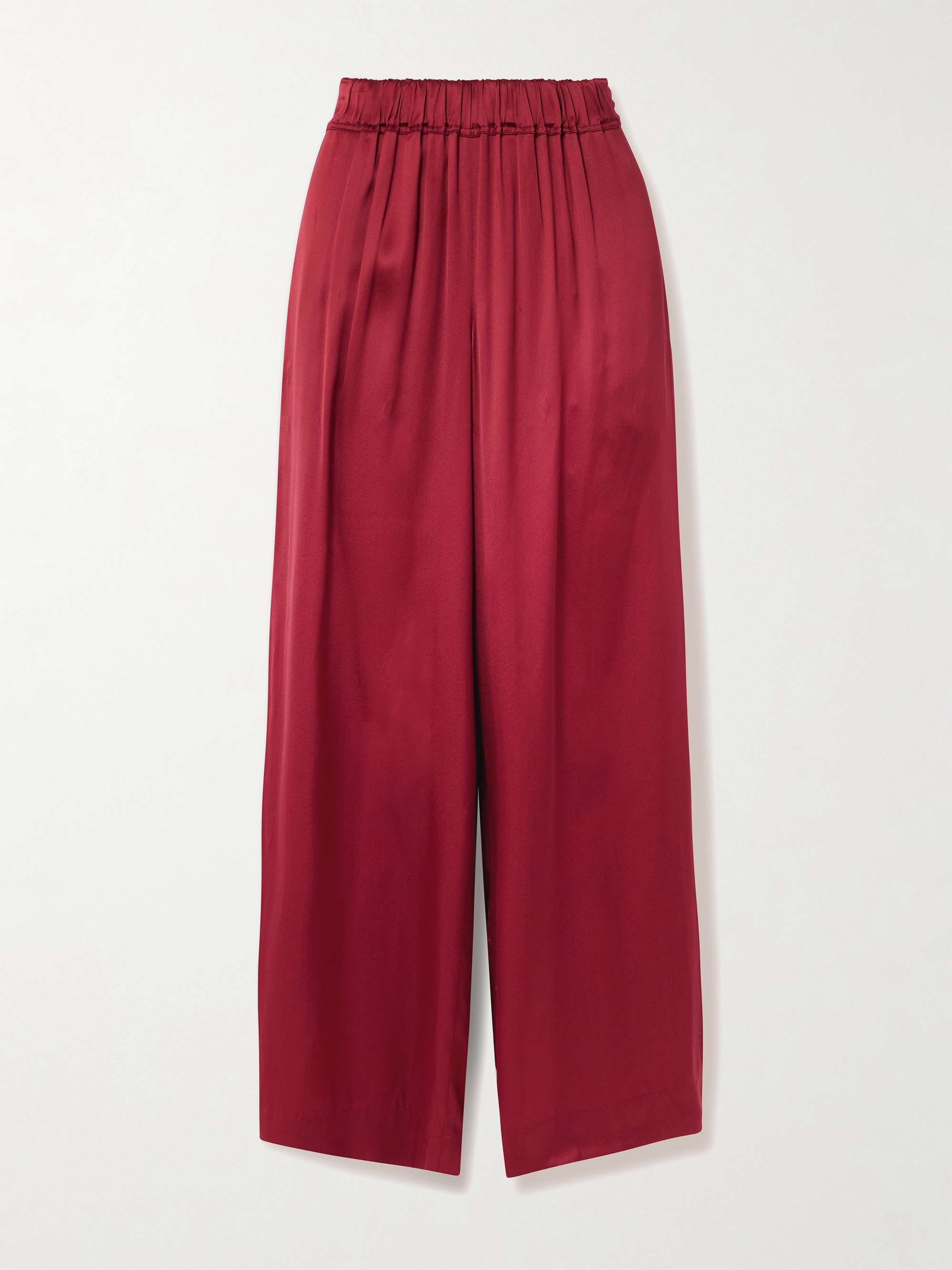 Palazzo Satin Wide-Leg Pants