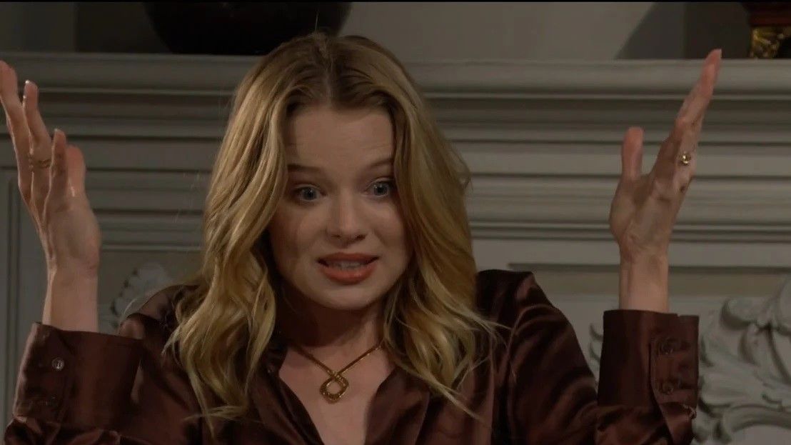 Allison Lanier as Summer frustrated in The Young and the Restless