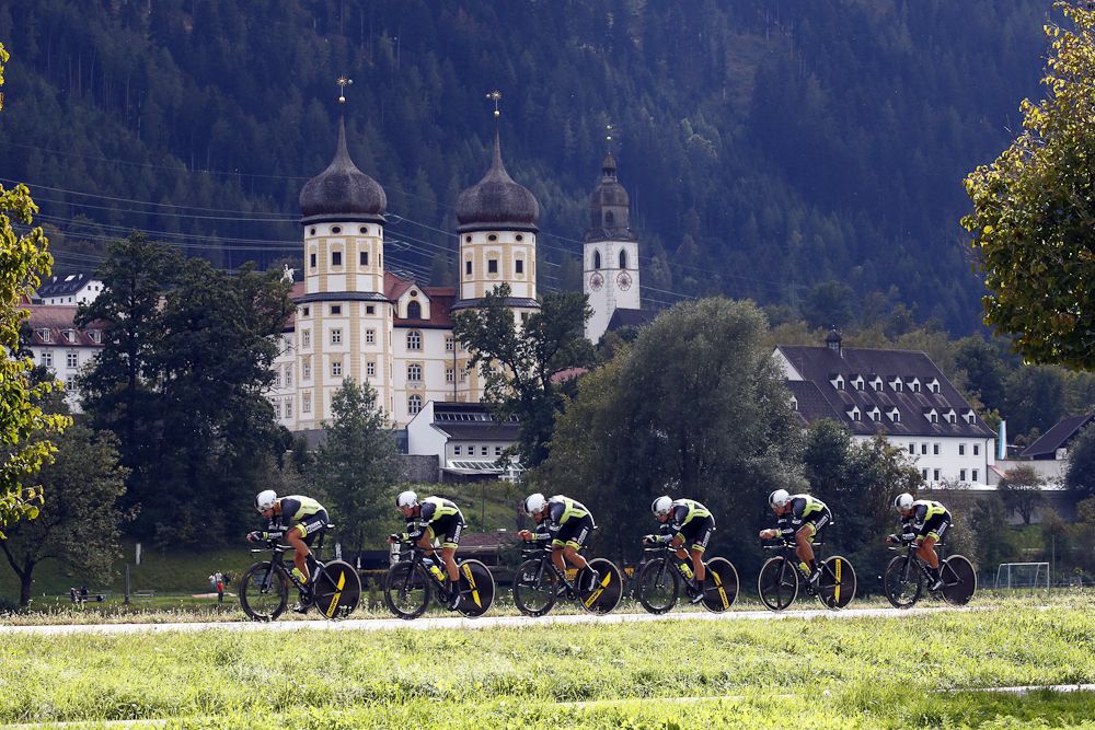 Scenery along the route of the world championship team time trial