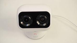 Eufy Indoor Cam S350 on a white surface