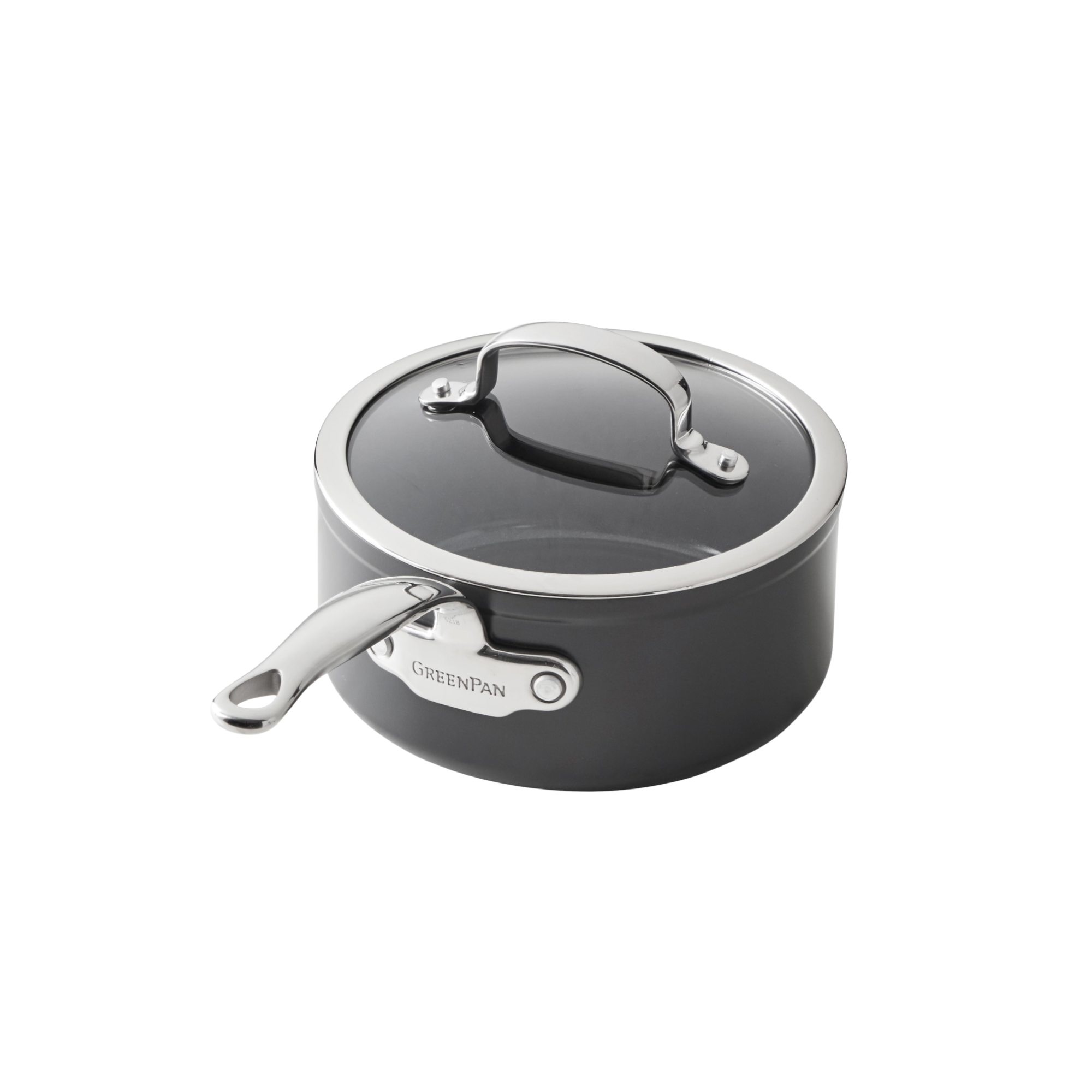 GreenPan Premiere Hard Anodized Ceramic Non-stick Covered Saucepan