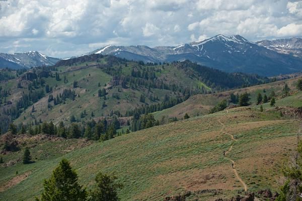 Riders are treated to beautiful scenery in Sun Valley, Idaho.