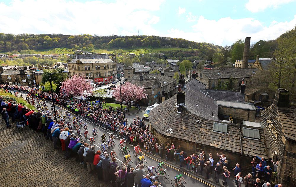 There was lots of support for the riders all along the route