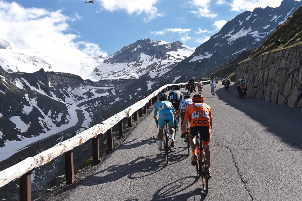 The climb up the Rettenbach glacier