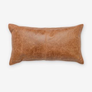 Sabrea Leather Lumbar Pillow