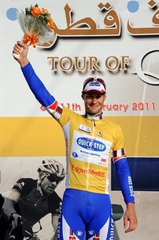 Tom Boonen (Quick Step) won the stage and took the lead