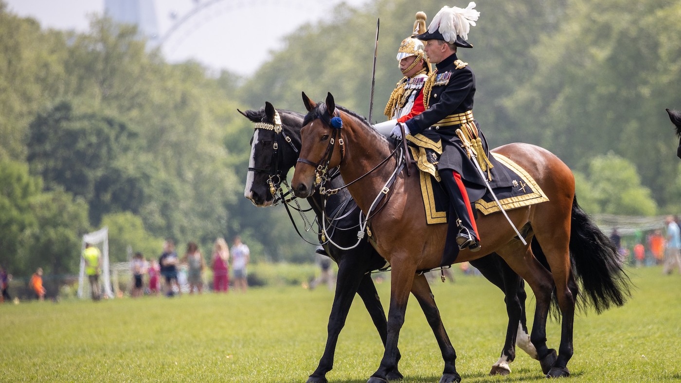 Major-General-Chris-Ghika-riding-out-to-inspect-the-Household-Cavalry-Mounted-Regiment.jpg