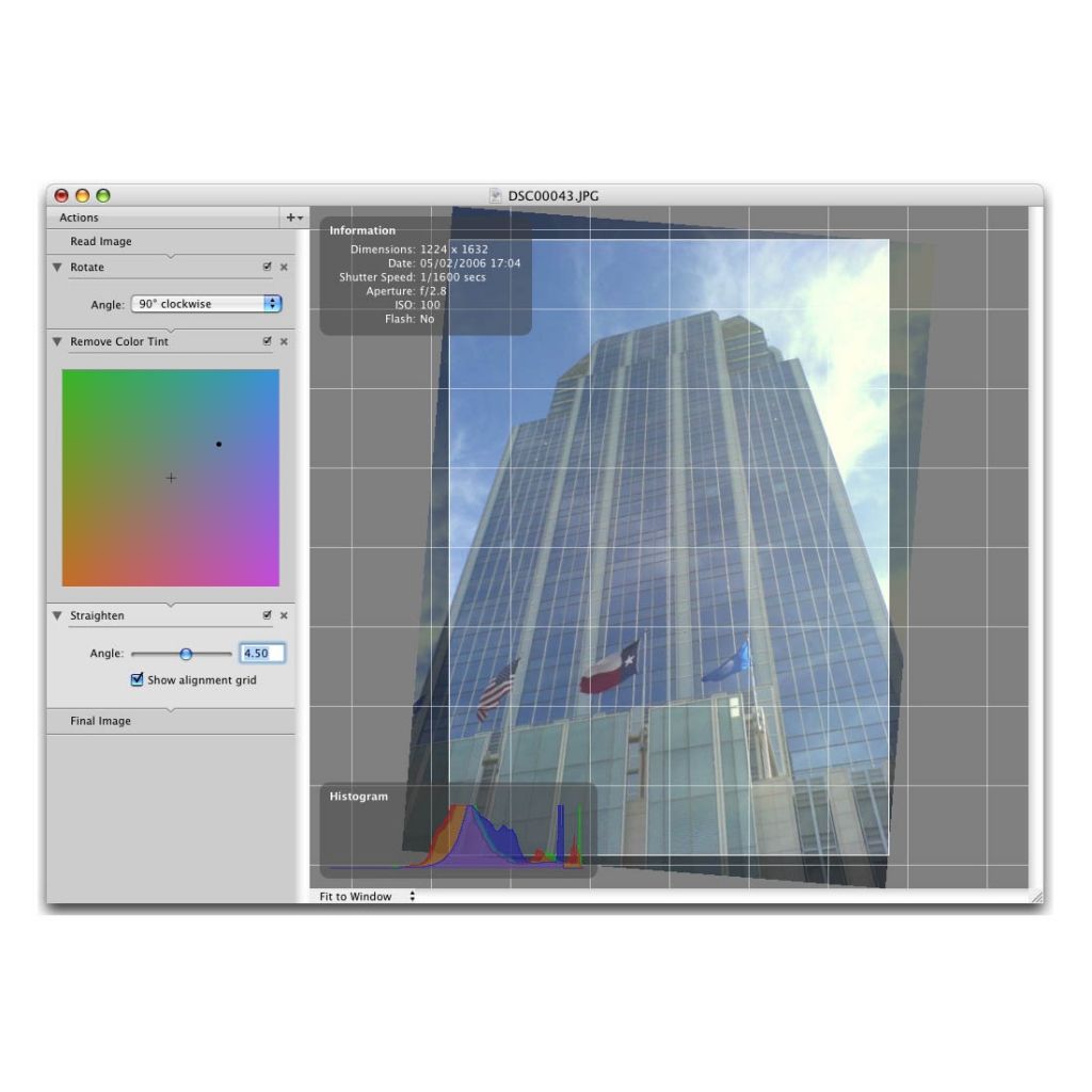 PhotoComplete image: Rulers can be used to help with editing.