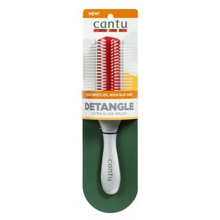 Cantu Ultra Glide Detangling Brush for Thick and Curly Hair, White