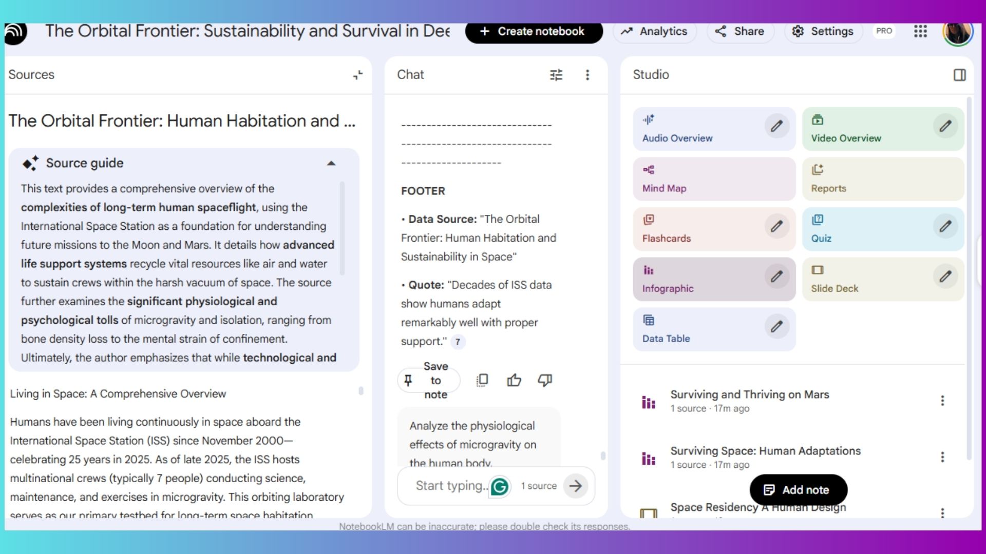 Notes for presentation