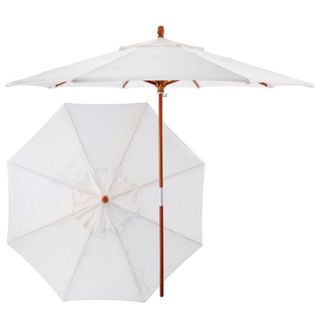 patio umbrella in white