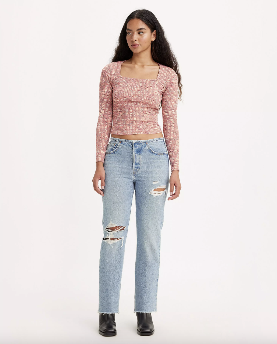 Levi, 501® Mini Cintura Jeans feminina