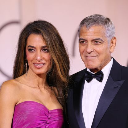 Amal Clooney and George Clooney on the red carpet