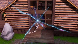 One of the smaller rifts in Fortnite.