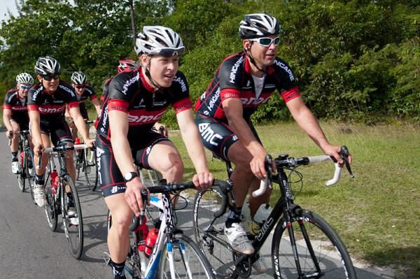 Tanner Putt and Rich Hincapie on the front