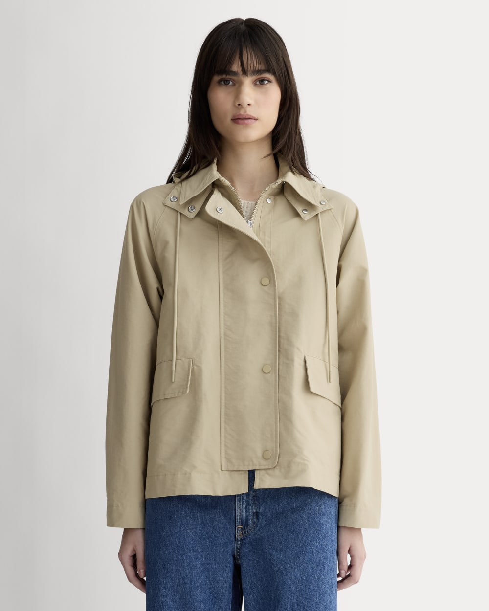 The Short Anorak | Trench Coat Khaki - Xxs