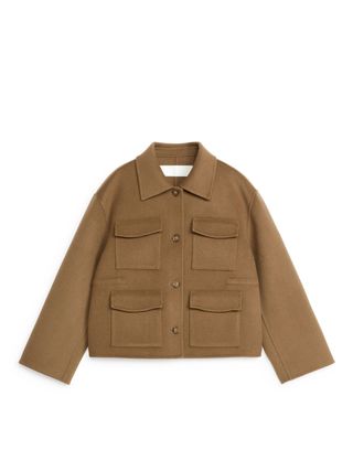 Short Doublé Jacket - Dark Beige - Arket Gb