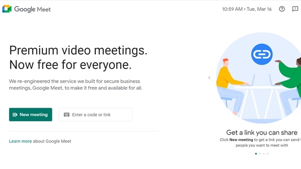 Ruang kerja kelompok Google Meet