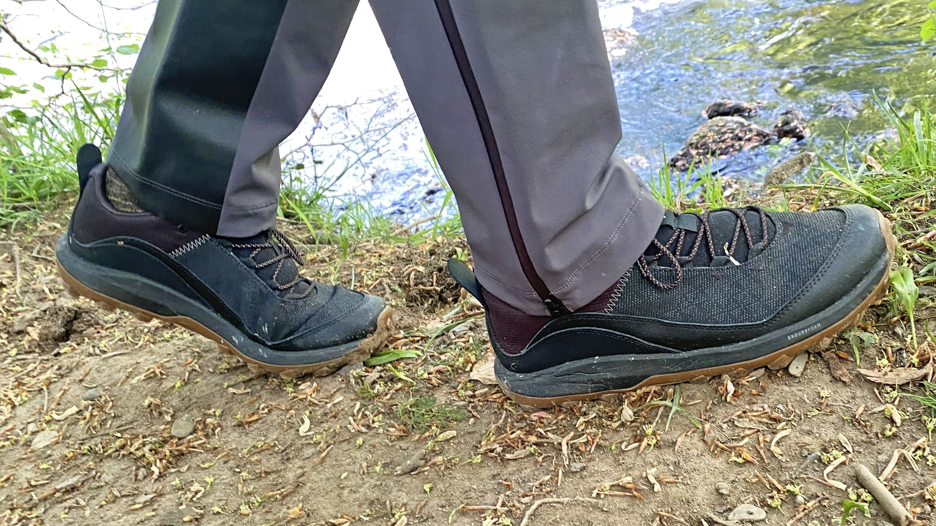 Showing the lower leg of the Haglofs LIM Flex pants