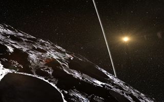 Rings of Chiron Seen from the Surface of the Minor Planet