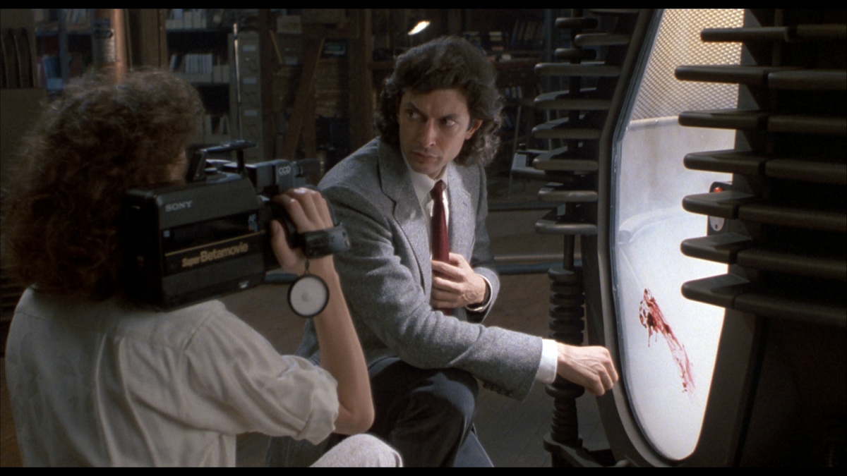 A still from The Fly