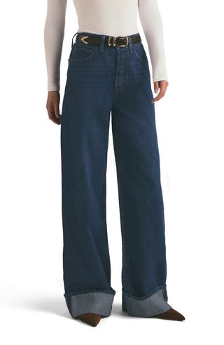 The Masha Cuffed High Waist Wide Leg Jeans