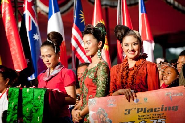 The podium girls