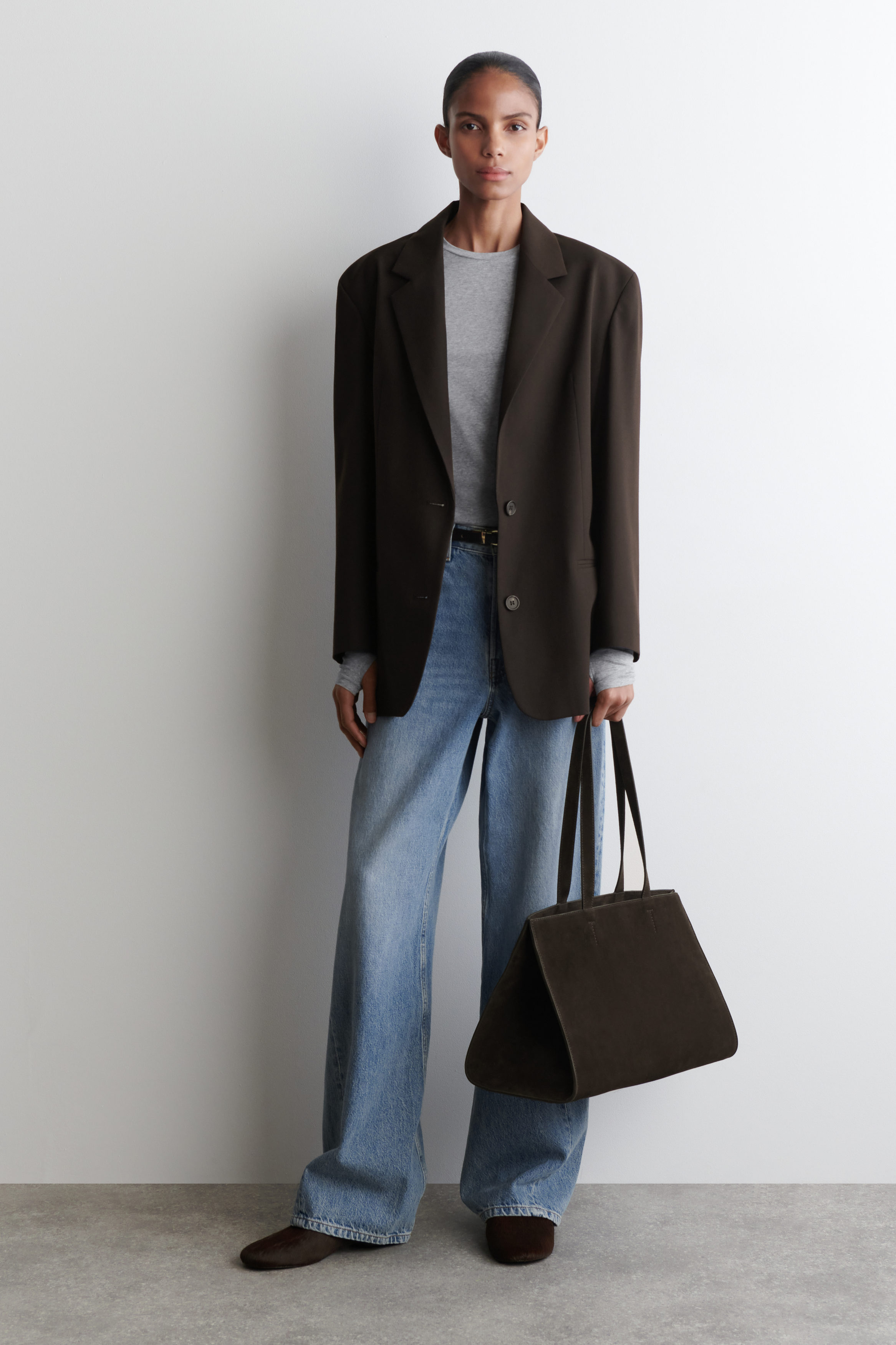 Pony Hair- Effect Leather Mules