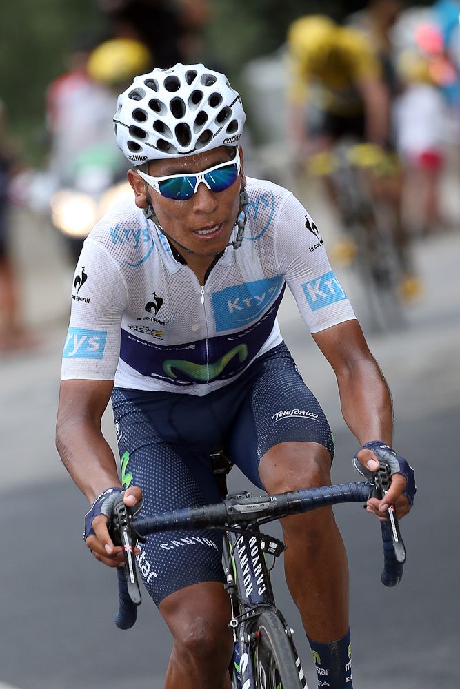Nairo Quintana gained back some time on Chris Froome during stage 19