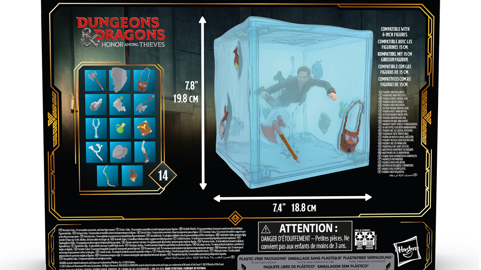 Dungeons & Dragons Golden Archive Gelatinous Cube box back