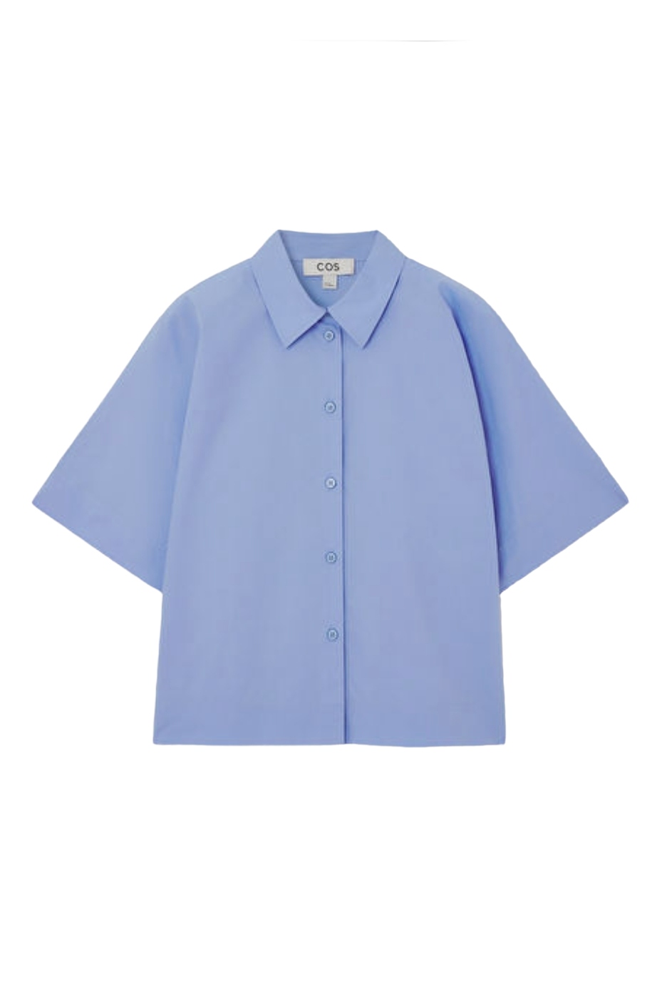 COS, Boxy Short-Sleeved Poplin Shirt