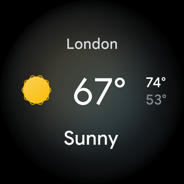 Google Weather app Wear OS 3