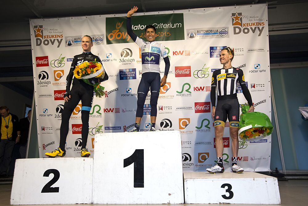 Chris Froome and Serge Pauwels played second fiddle to Nairo Quintana in the Natourcriterium Roeselare