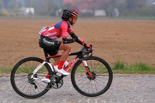Coryn Rivera (Sunweb) crashed at Tour of Flanders and didn't finish