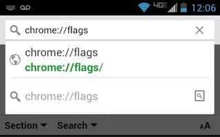 Enable Chrome flags