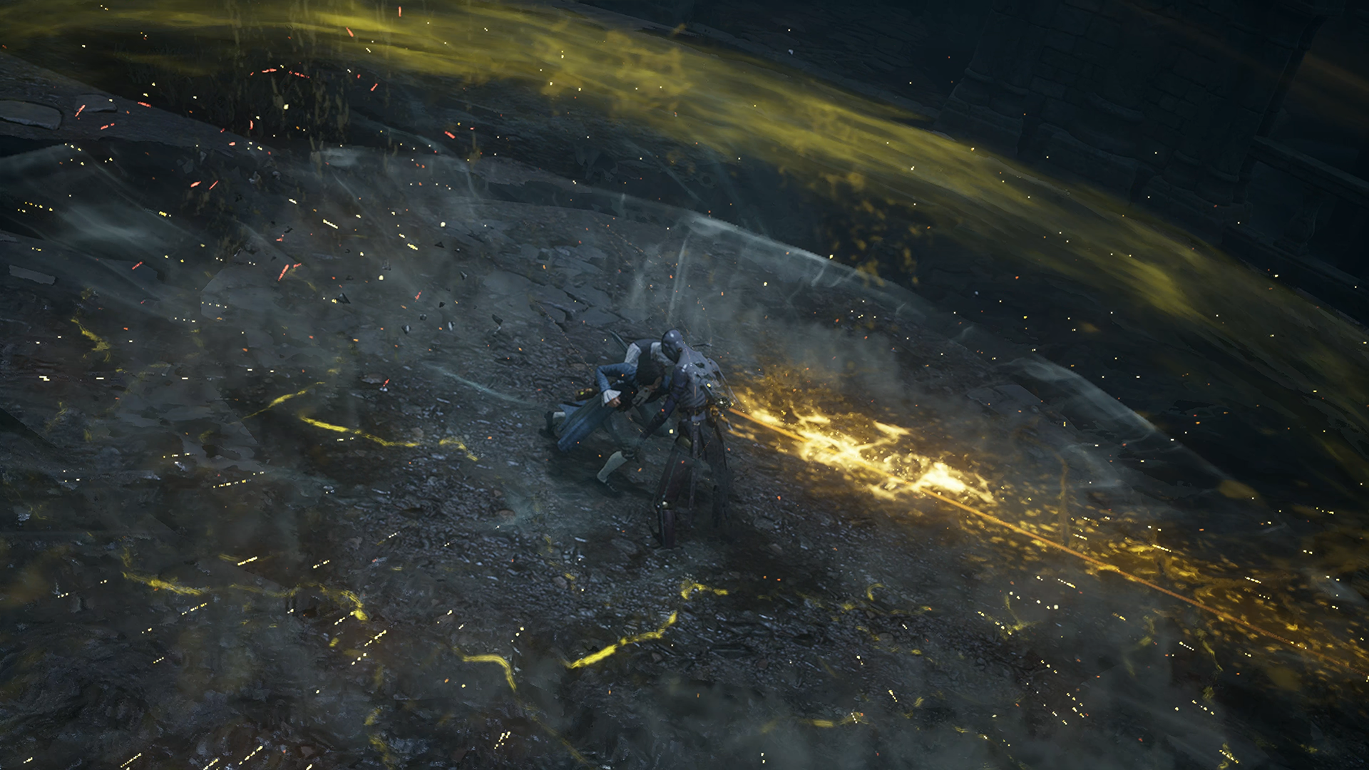 Lies of P: Complete Edition screenshot in which the protagonist finishes off a late game boss
