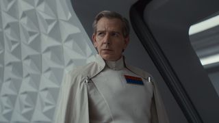 Orson Krennic looking at someone off-screen in Andor season 2