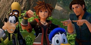 Sora and his pals in Kingdom Hearts 3.