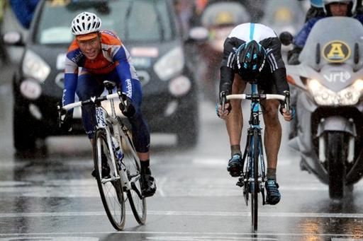 Langeveld just beat Flecha in the sprint
