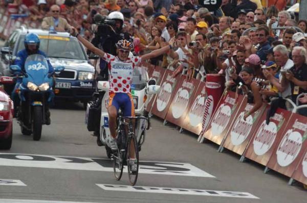 Michael Rasmussen took a stage win and the mountains jersey at the 2005 Tour de France.