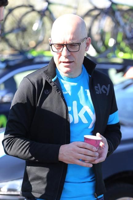 Dave Brailsford made an appearance at the start