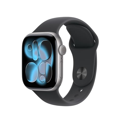 Apple Watch Series 11 Gps 42mm Smartwatch With Space Grey Aluminium Case With Black Sport Band S/m. Sleep Score, Fitness Tracker, Health Monitoring, Always-On Display, Water Resistant