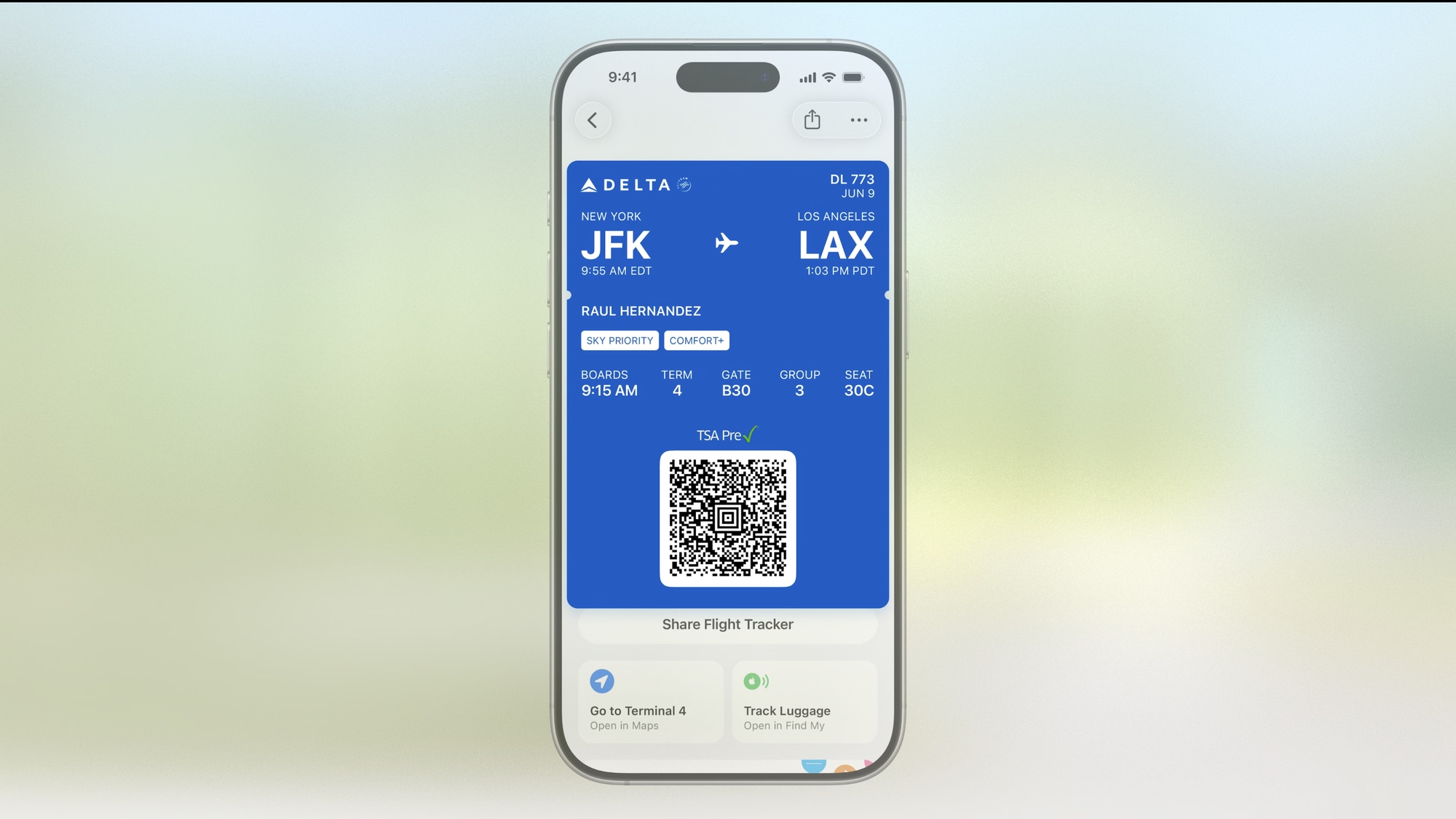 Boarding passes in Wallet app on iOS 26